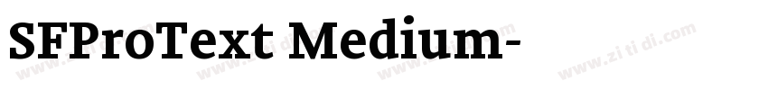 SFProText Medium字体转换